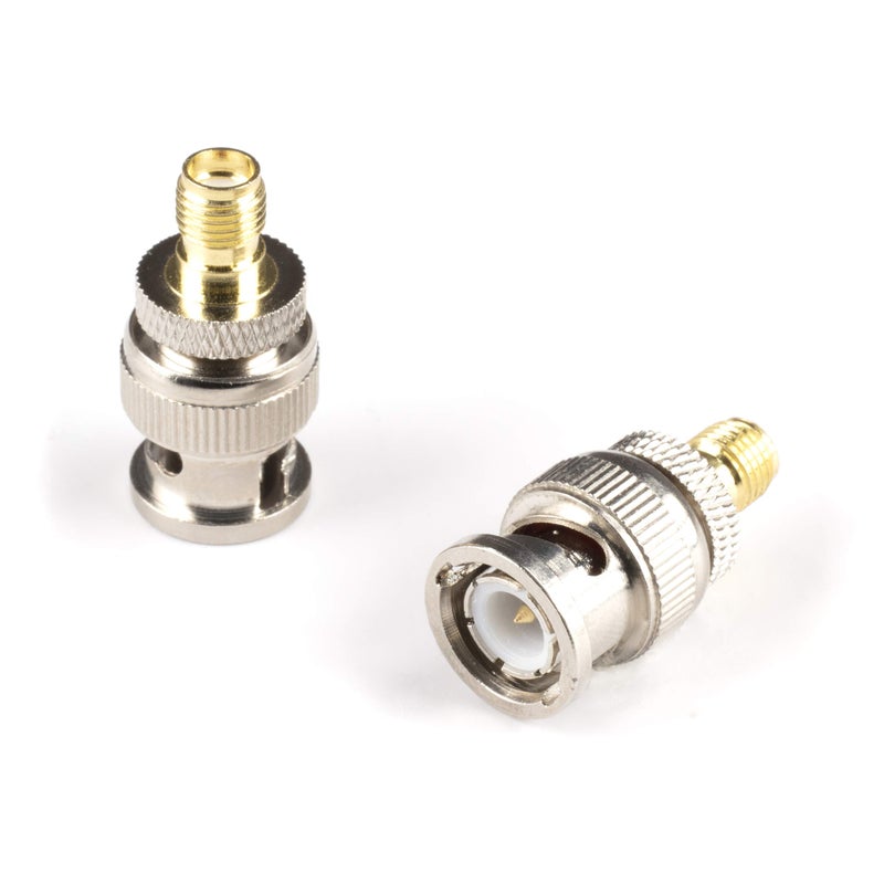 THE CIMPLE CO Gold SMA Female to BNC Male Adapter - 1 Pack Coupler - Male to Female Coaxial (RF) Connector, Compatible with RF, SDI, HD-SDI, CCTGV, Camera - Image 1